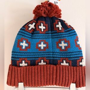 Smartwool Pom Beanie Hat Merino Wool Knit Nordic Fair Isle NWT